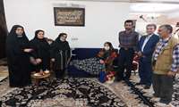 دیدارجعفراکبری باخانواده شهید،شبکه بهداشت ودرمان رودسر